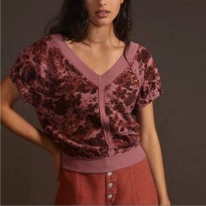 Pilcro Floral Top